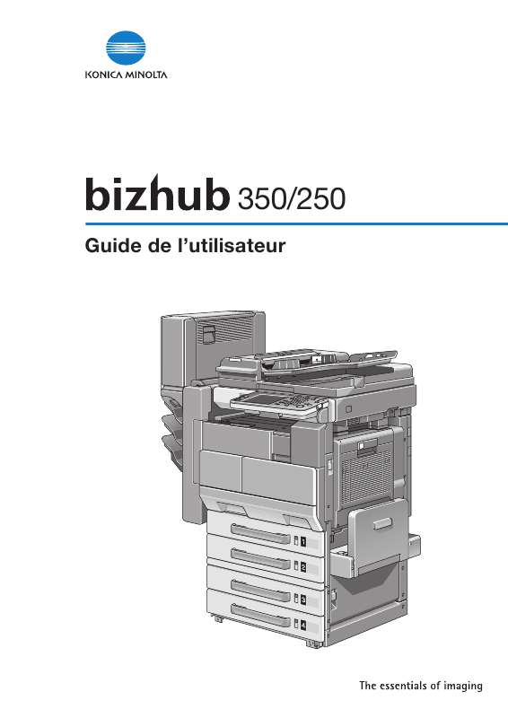 Notice KONICA MINOLTA BIZHUB 250 photocopieur Trouver une solution à